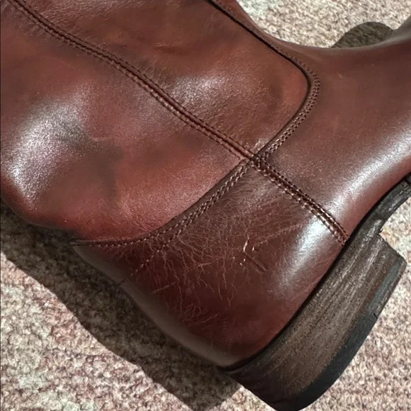NEW Frye Melissa button 2 tall boots brown 8.5 - Picture 8 of 8